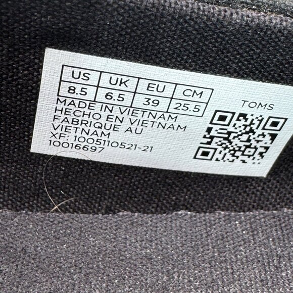 Toms Womens Size 8.5 Alpargata Espadrille Animal Print Slip-On Casual Flats - Picture 4 of 8